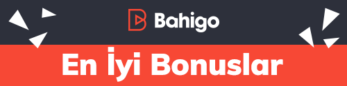 Koyu ve kırmızı arka plan üzerinde Bahigo logosu ve bilgi amaçlı bonus mesajı içeren tanıtım görseli